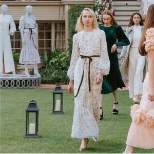 ANTONIO MELANI White Floral Maxi Dress